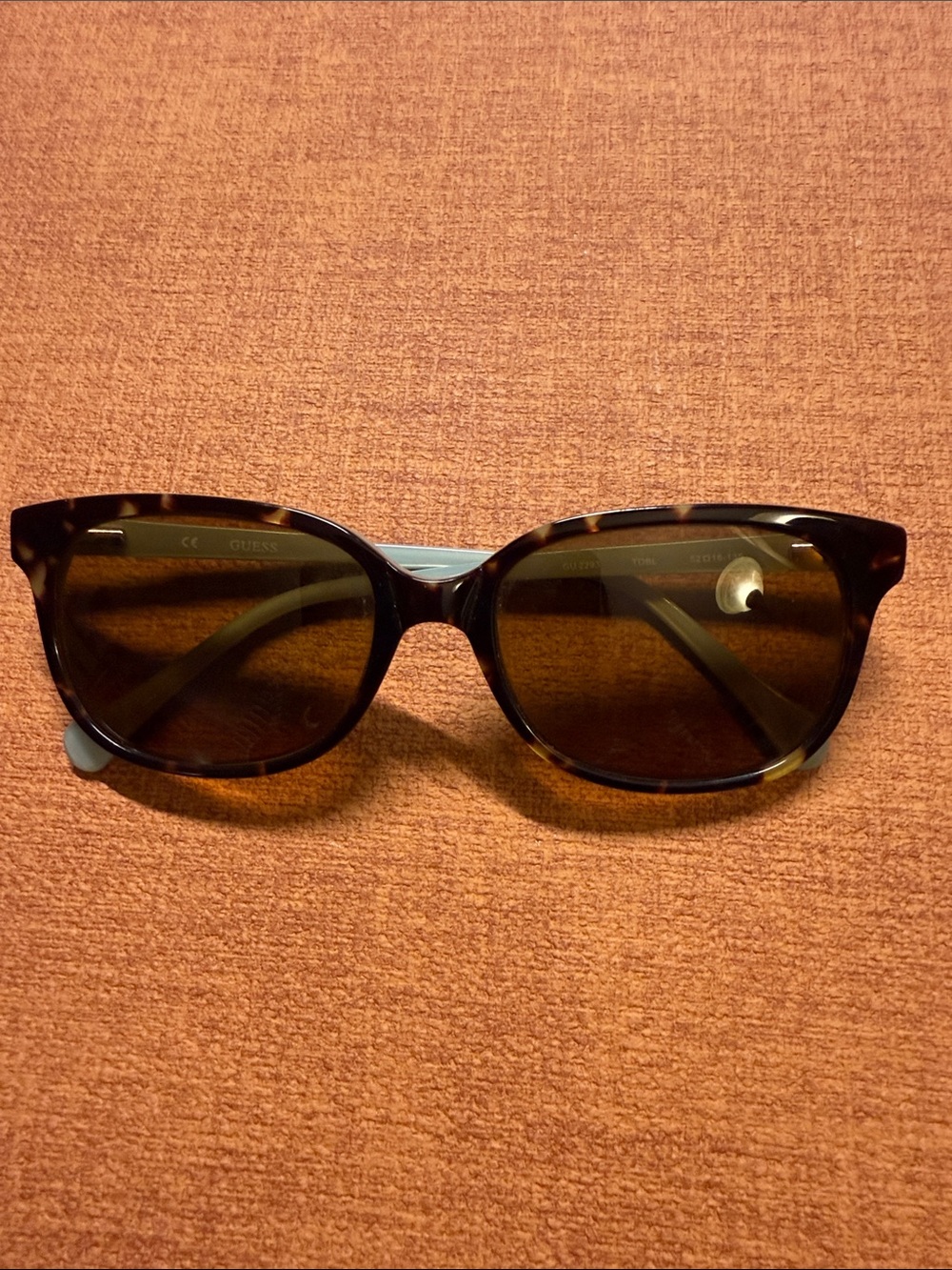 GUESS Women’s Tortoise Frame Sunglasses with Brown Lenses